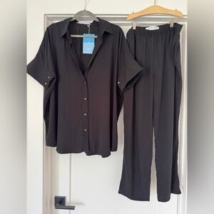 Sonnet James Playsuit NWT medium - oversized Button-Down Shirt & Pant set